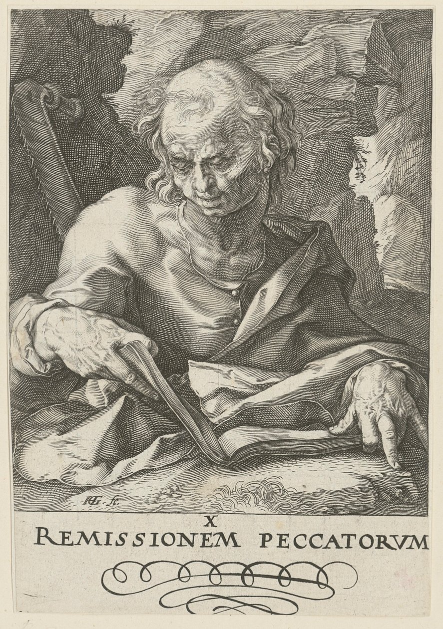 Simon, ark 11 i serien »Kristus, de tolv apostle og Paulus« af Hendrick Goltzius