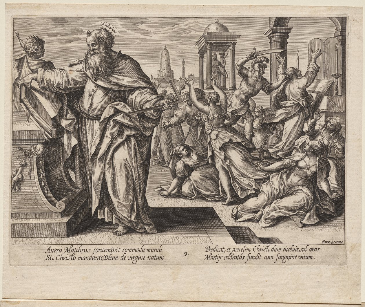 St. Matthew af Hendrick Goltzius