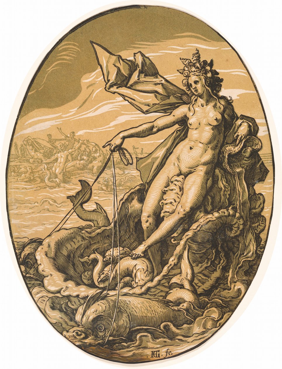 Tethys af Hendrick Goltzius