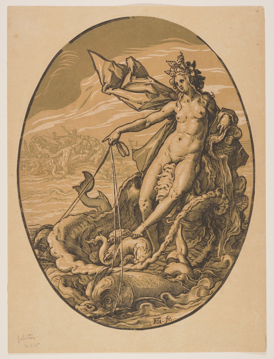 Tethys, fra guderne af Hendrick Goltzius