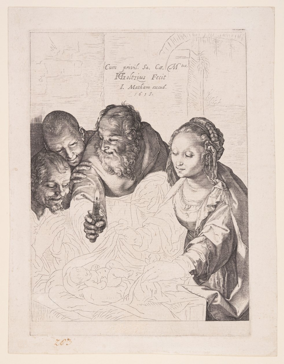 Hyrdernes tilbedelse af Hendrick Goltzius