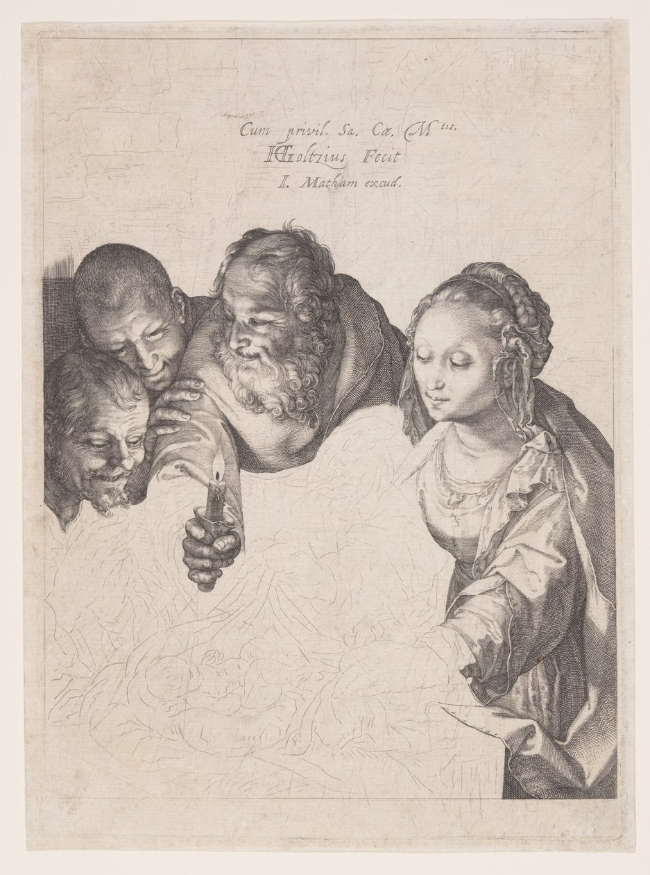 Hyrdernes tilbedelse af Hendrick Goltzius