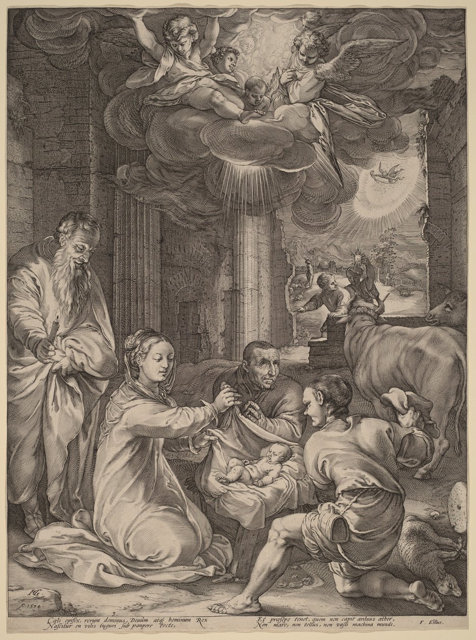 Hyrdernes tilbedelse af Hendrick Goltzius