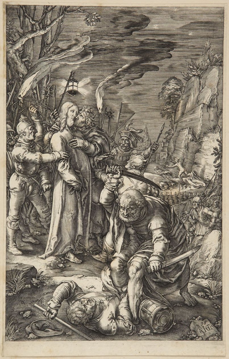 Forræderiet mod Kristus af Hendrick Goltzius
