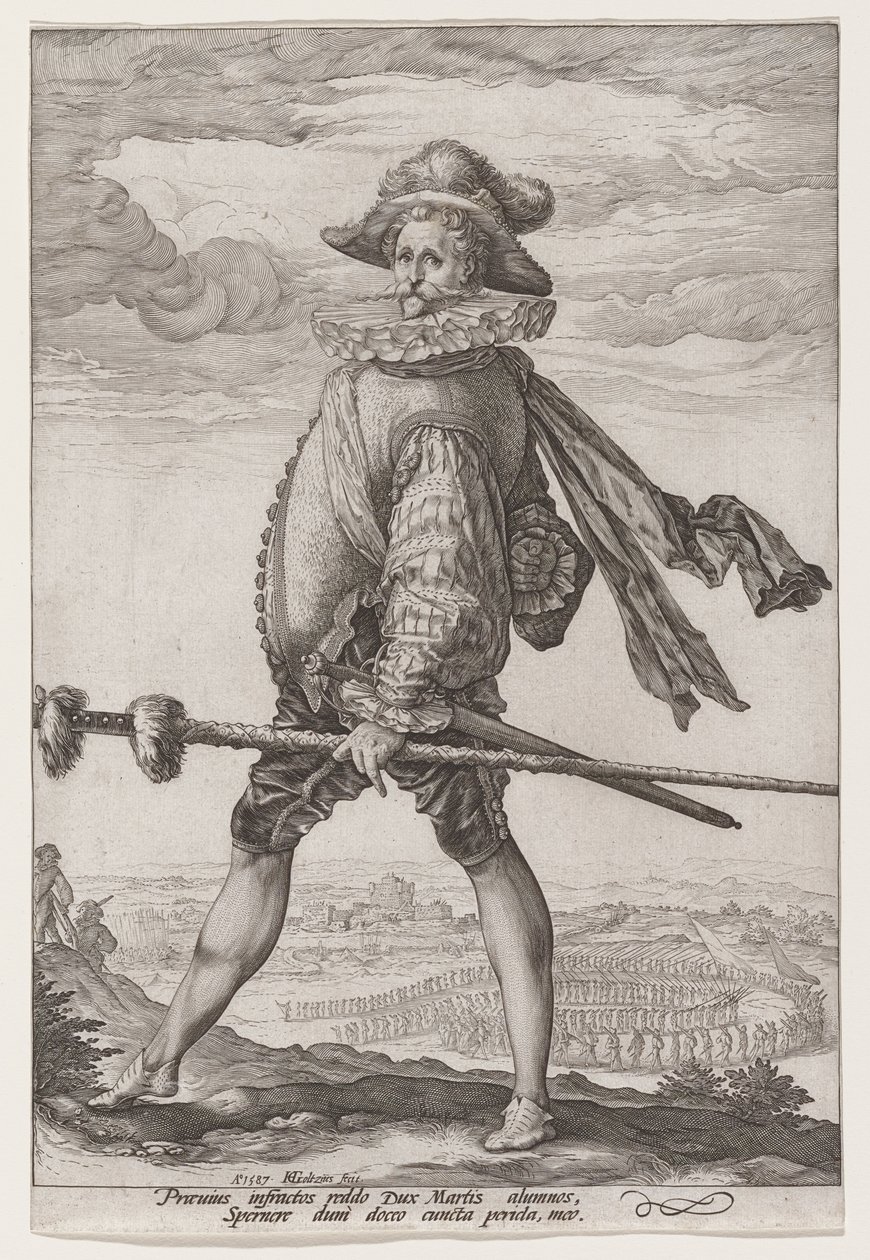 Infanteriets kaptajn af Hendrick Goltzius