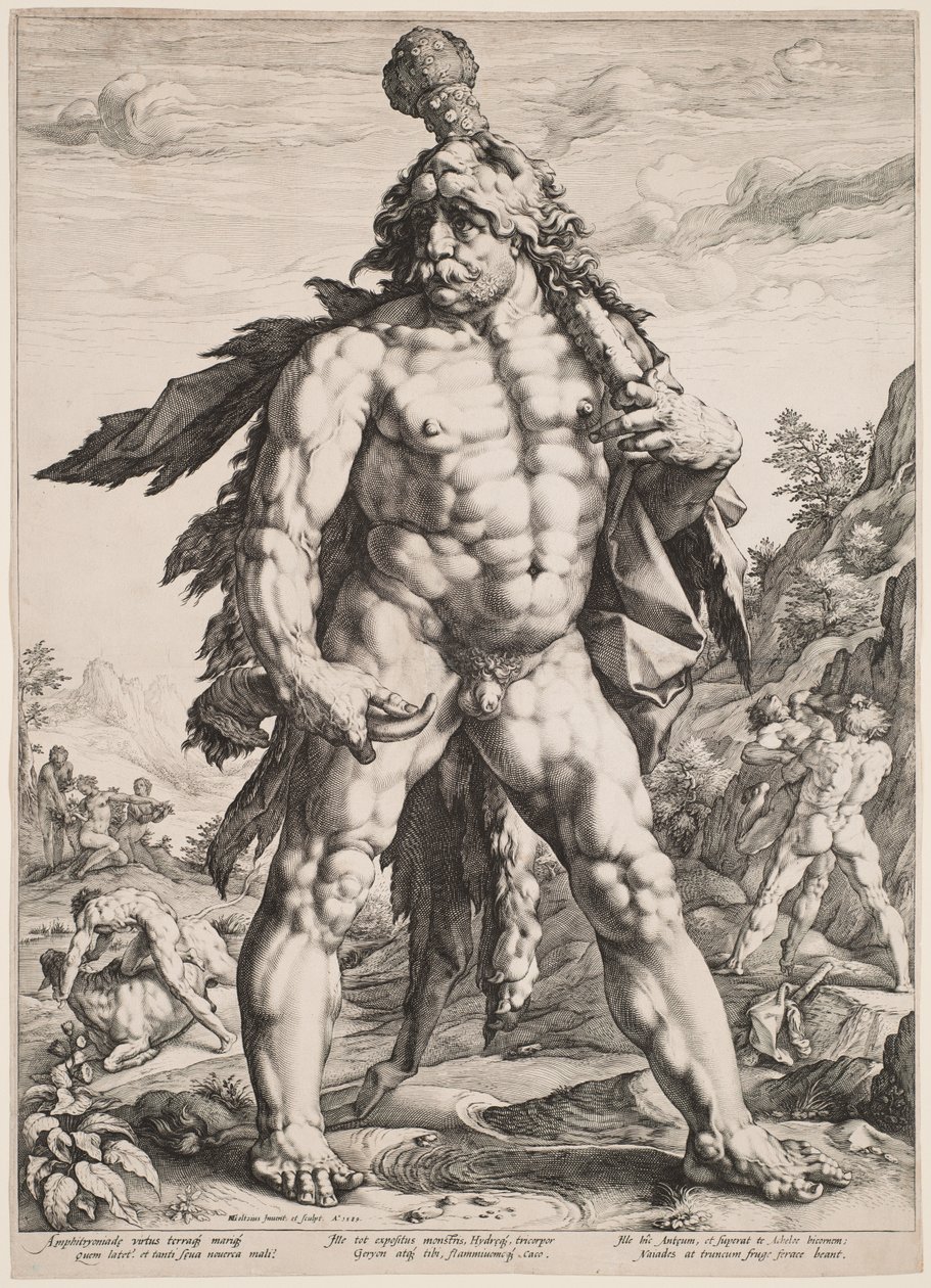 Den store Herkules af Hendrick Goltzius