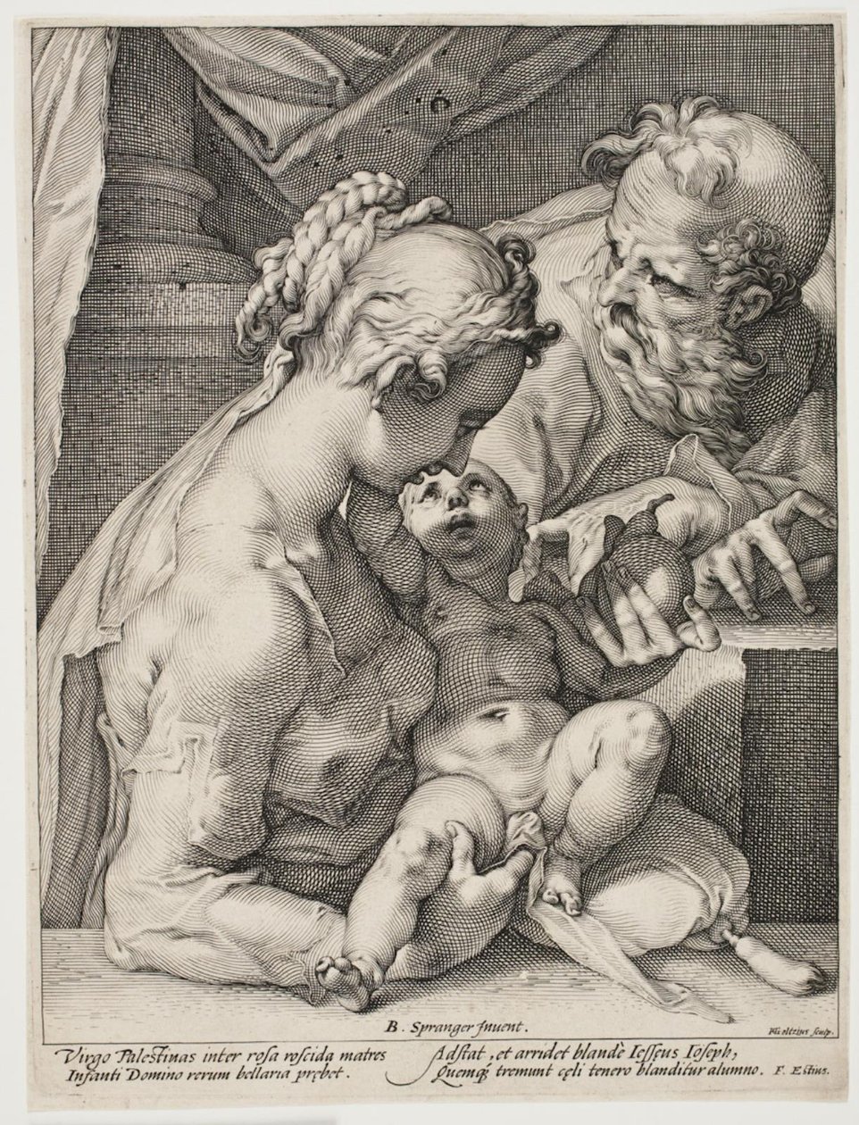 Den hellige familie af Hendrick Goltzius