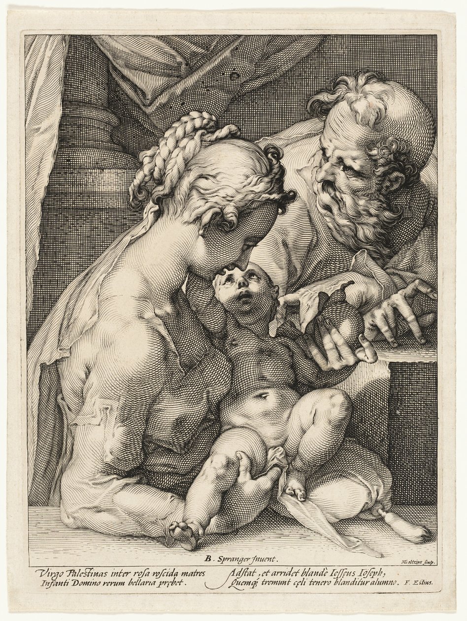 Den hellige familie af Hendrick Goltzius