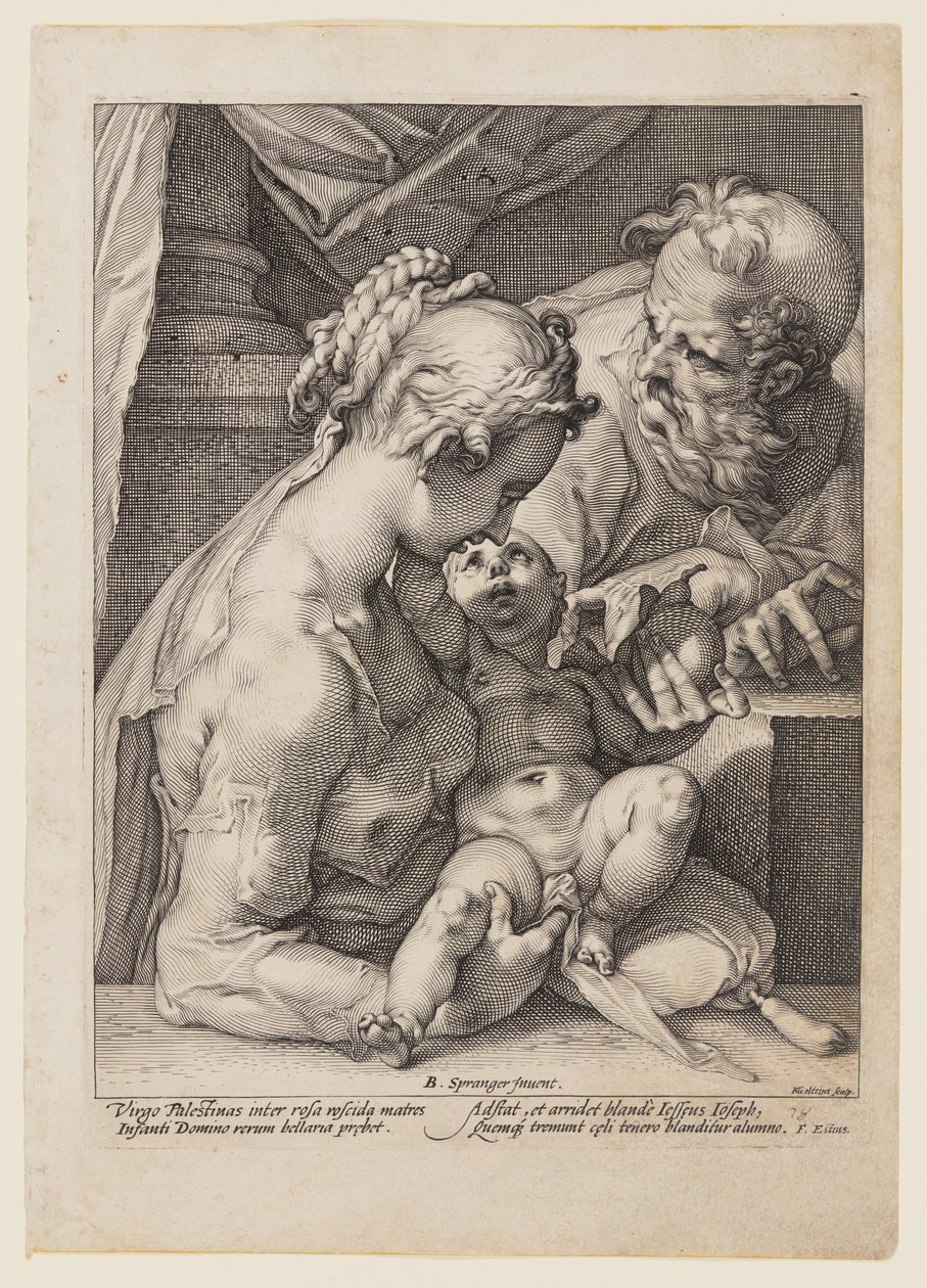Den hellige familie af Hendrick Goltzius
