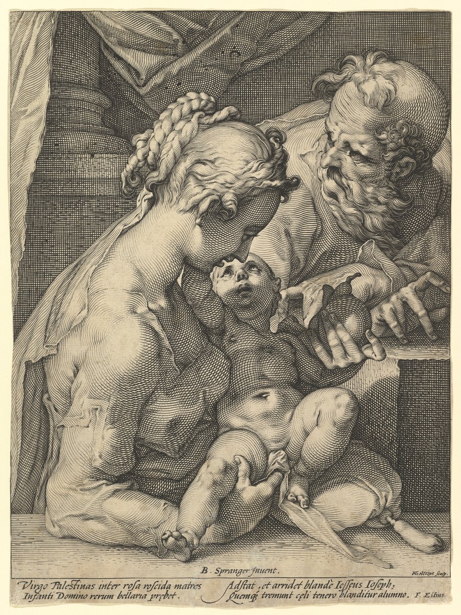 Den hellige familie af Hendrick Goltzius