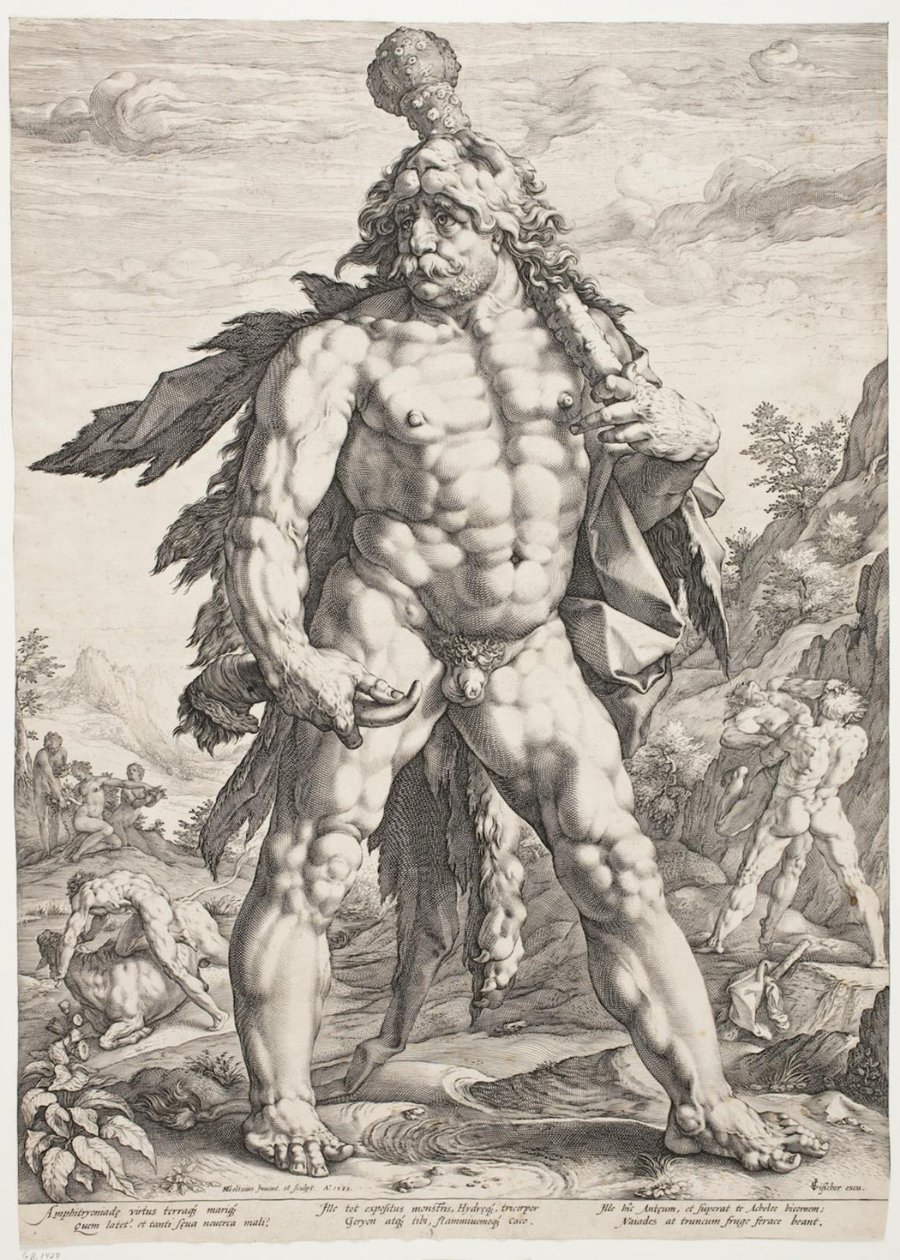 Den store Herkules af Hendrick Goltzius