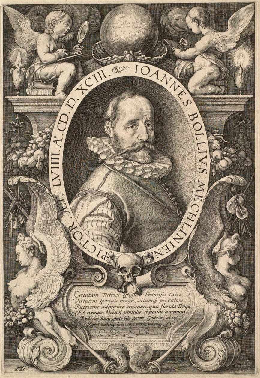 Maleren Hans Bol (1534-1593) af Hendrick Goltzius