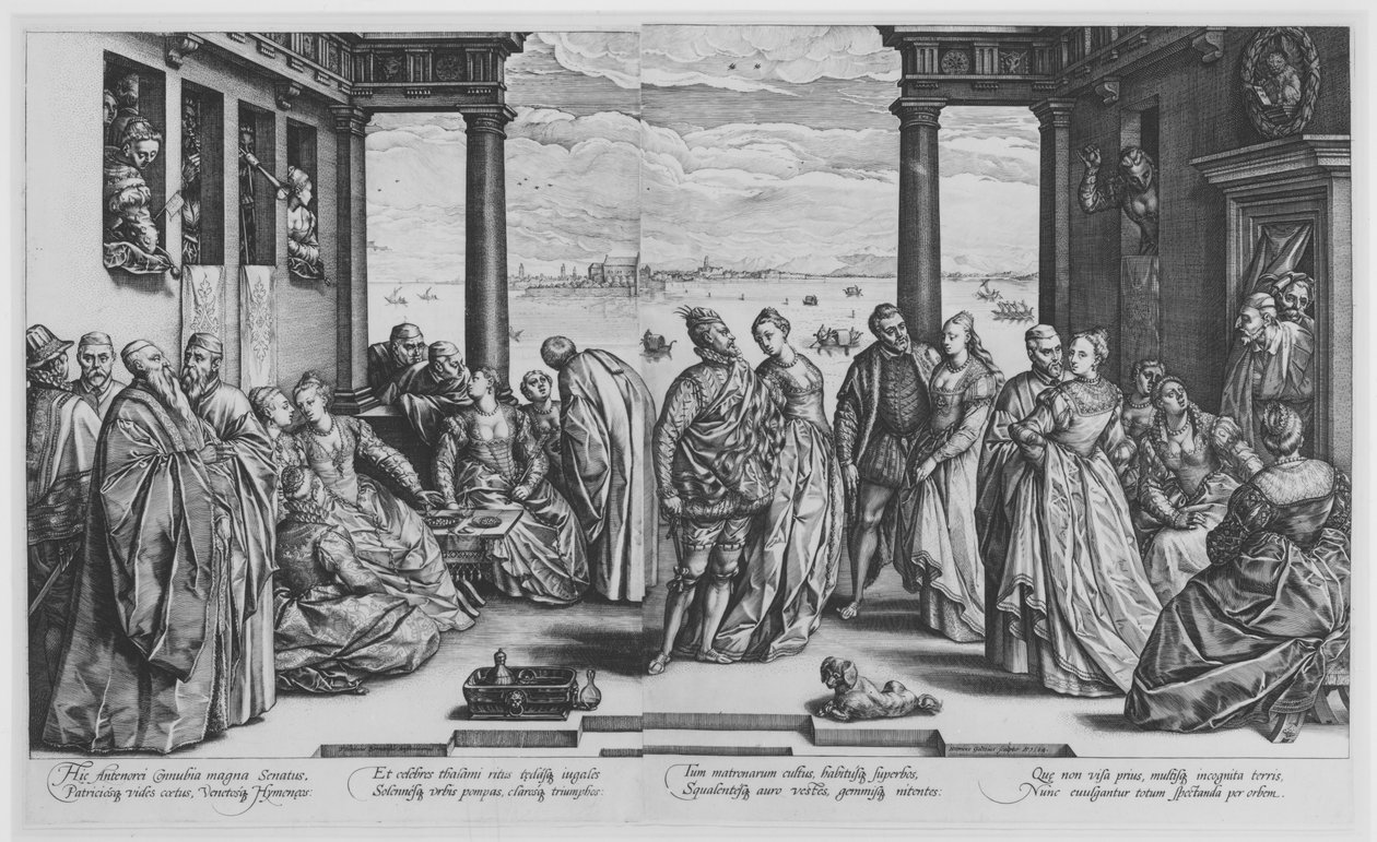 Det venetianske bryllup af Hendrick Goltzius