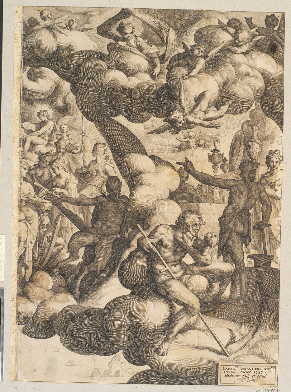 Amor og Psyches bryllup af Hendrick Goltzius