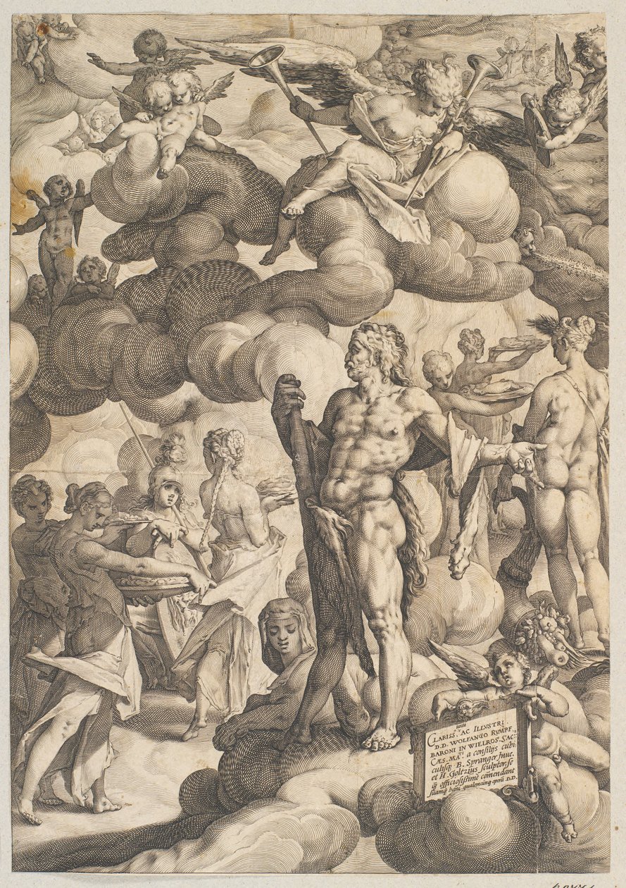 Amor og Psyches bryllup af Hendrick Goltzius