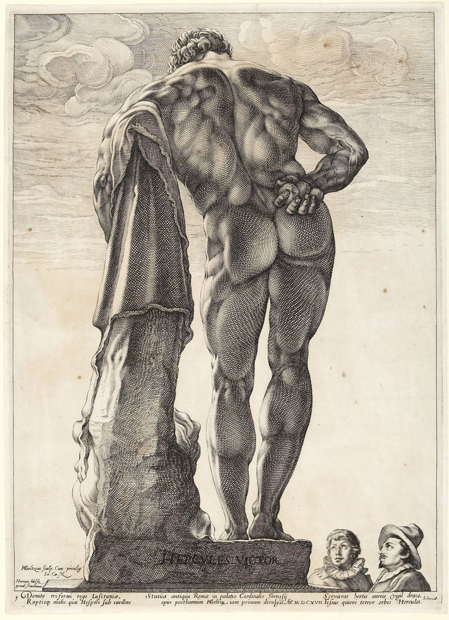 Tre berømte antikke skulpturer af Hendrick Goltzius