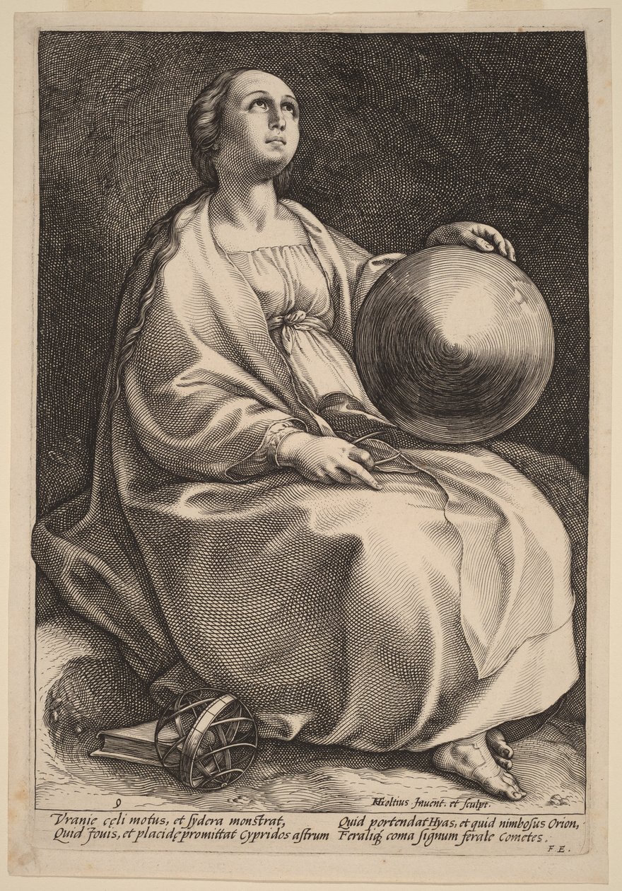 Urania af Hendrick Goltzius