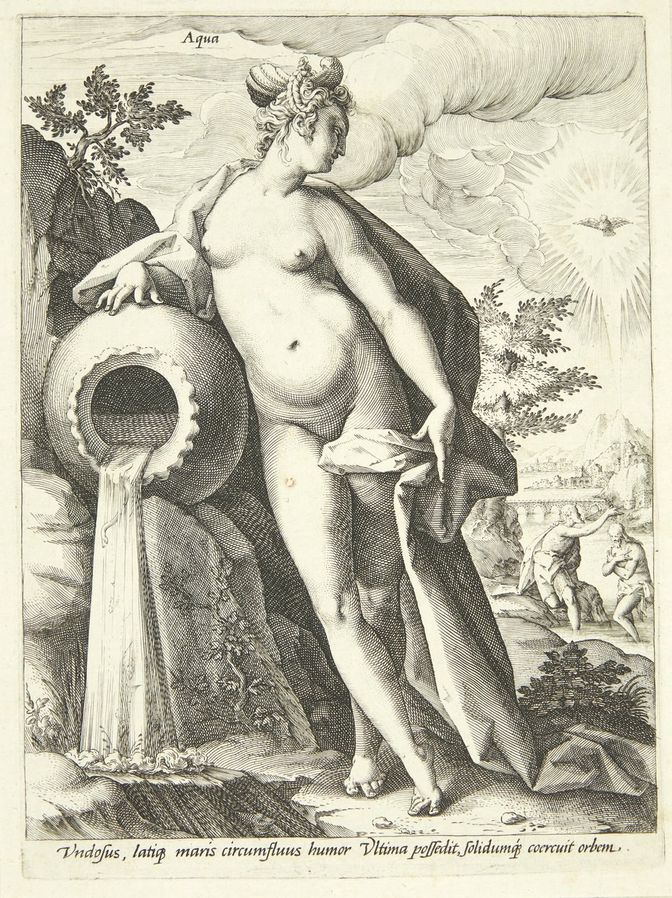 Vand (Aqua) af Hendrick Goltzius