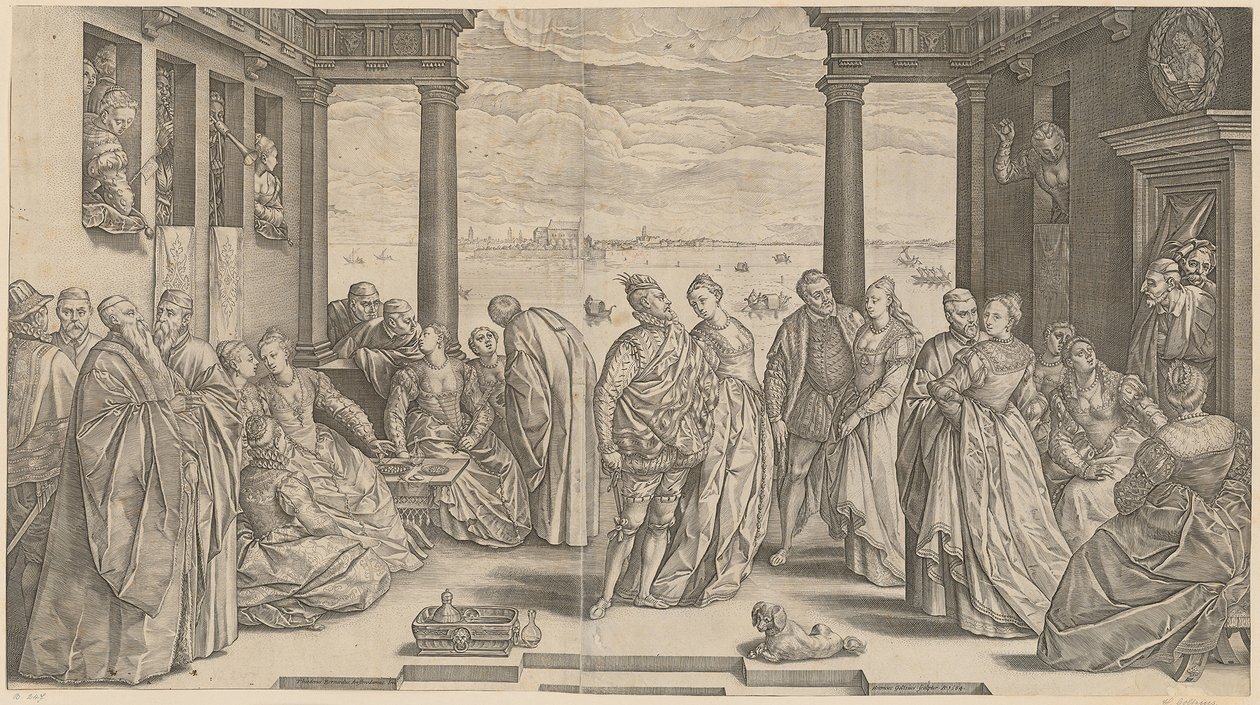 Et venetiansk bryllup af Hendrick Goltzius