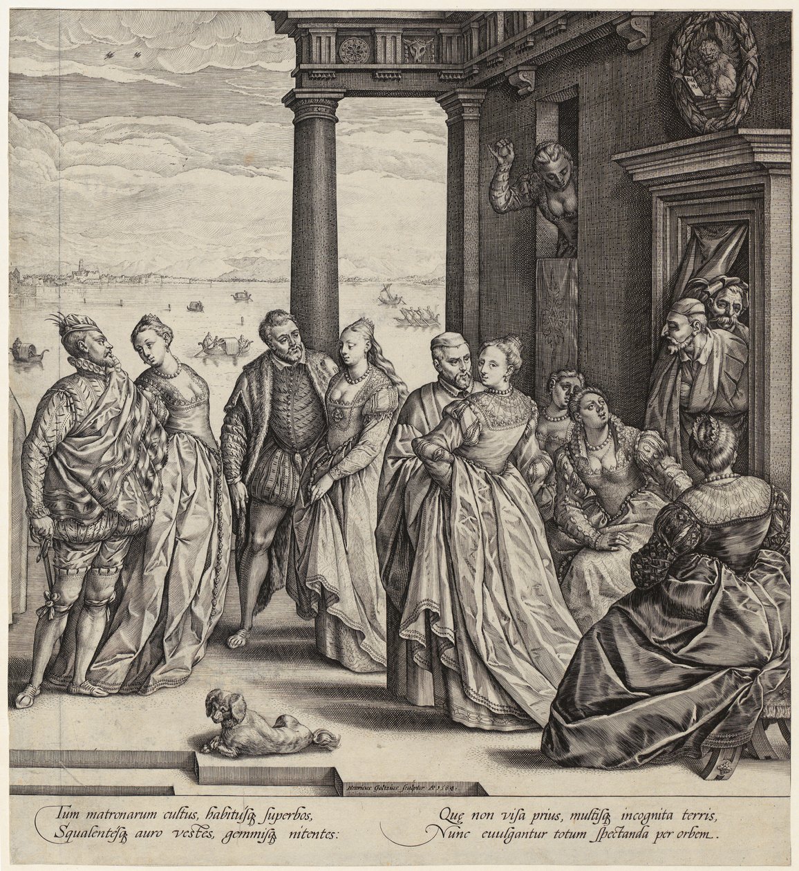 Et venetiansk bryllup [højre side] af Hendrick Goltzius