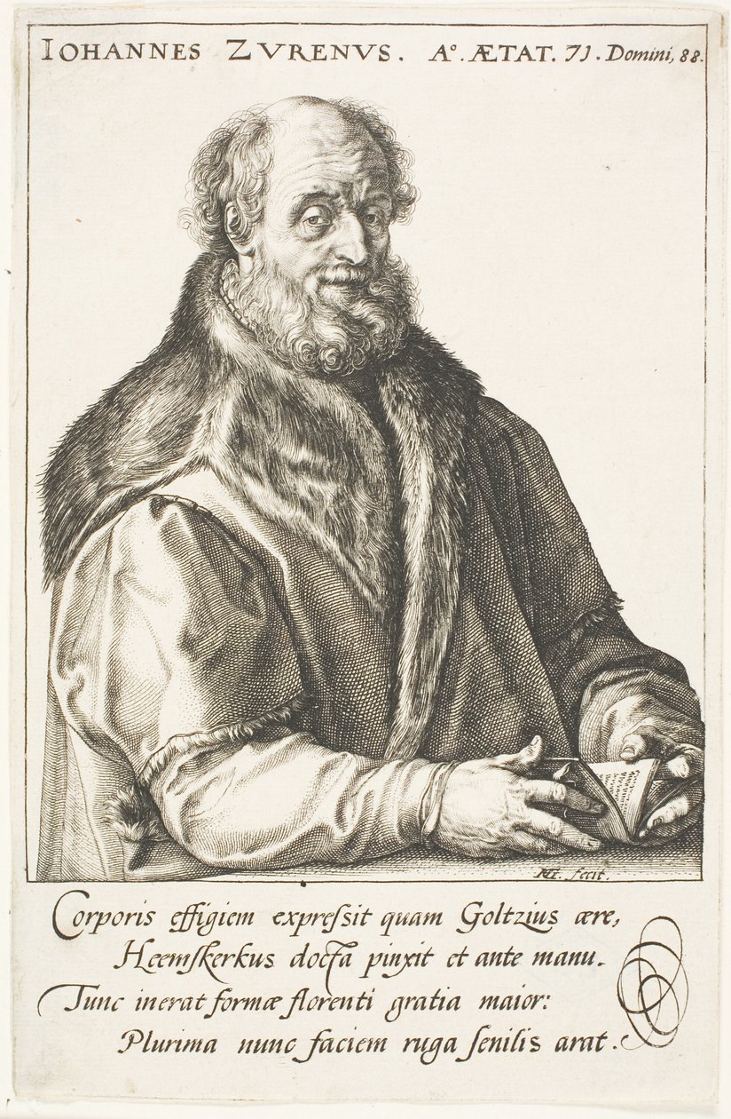 Zuren, Jan van (1517-1591) udgiver, borgmester i Haarlem af Hendrick Goltzius