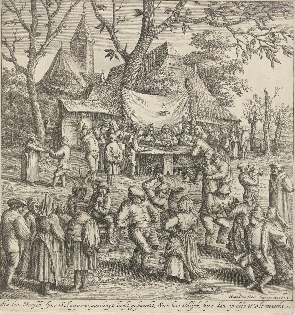 Bondebryllup af Hendrick Hondius (I)