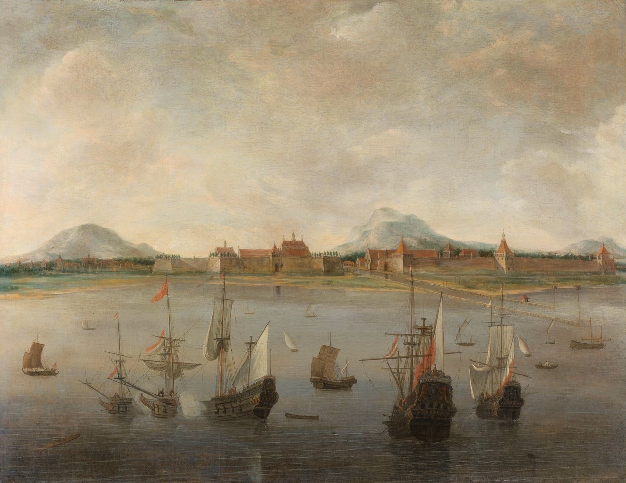 Udsigt over Batavia af Hendrick Jacobsz. Dubbels