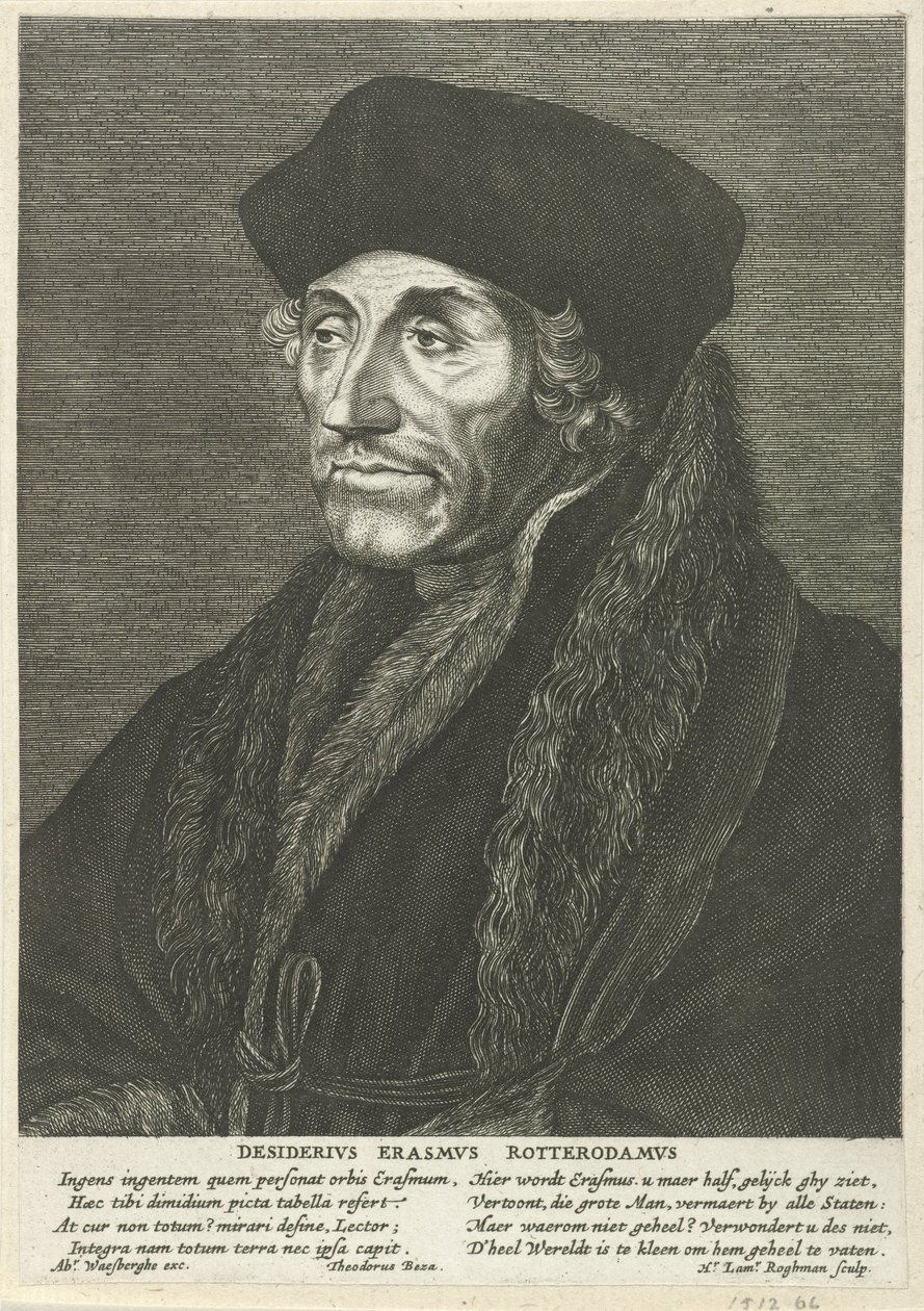 Portræt af Aberforth Erasmus af Hendrick Lambertsz. Roghman