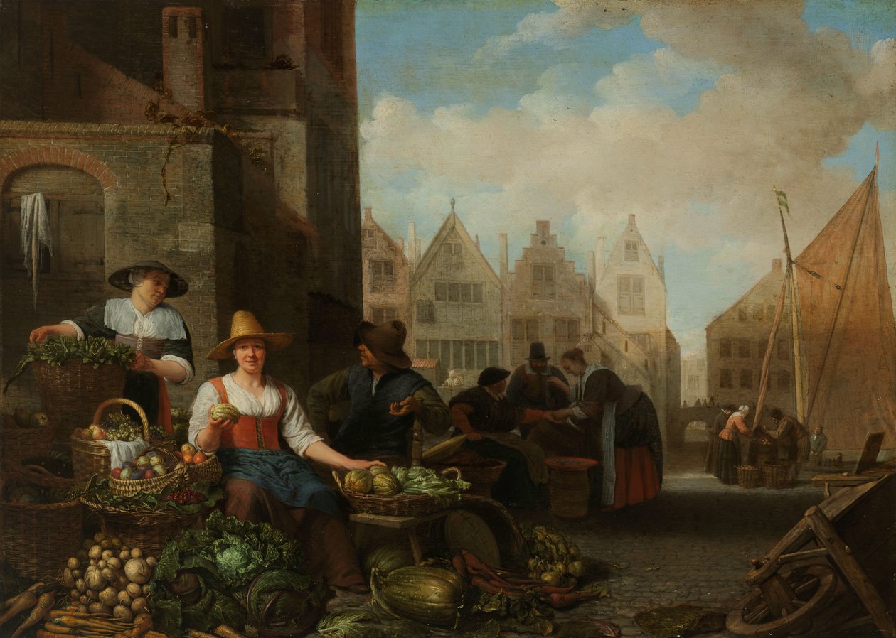 Grøntsagsmarkedet af Hendrick Martensz. Sorgh