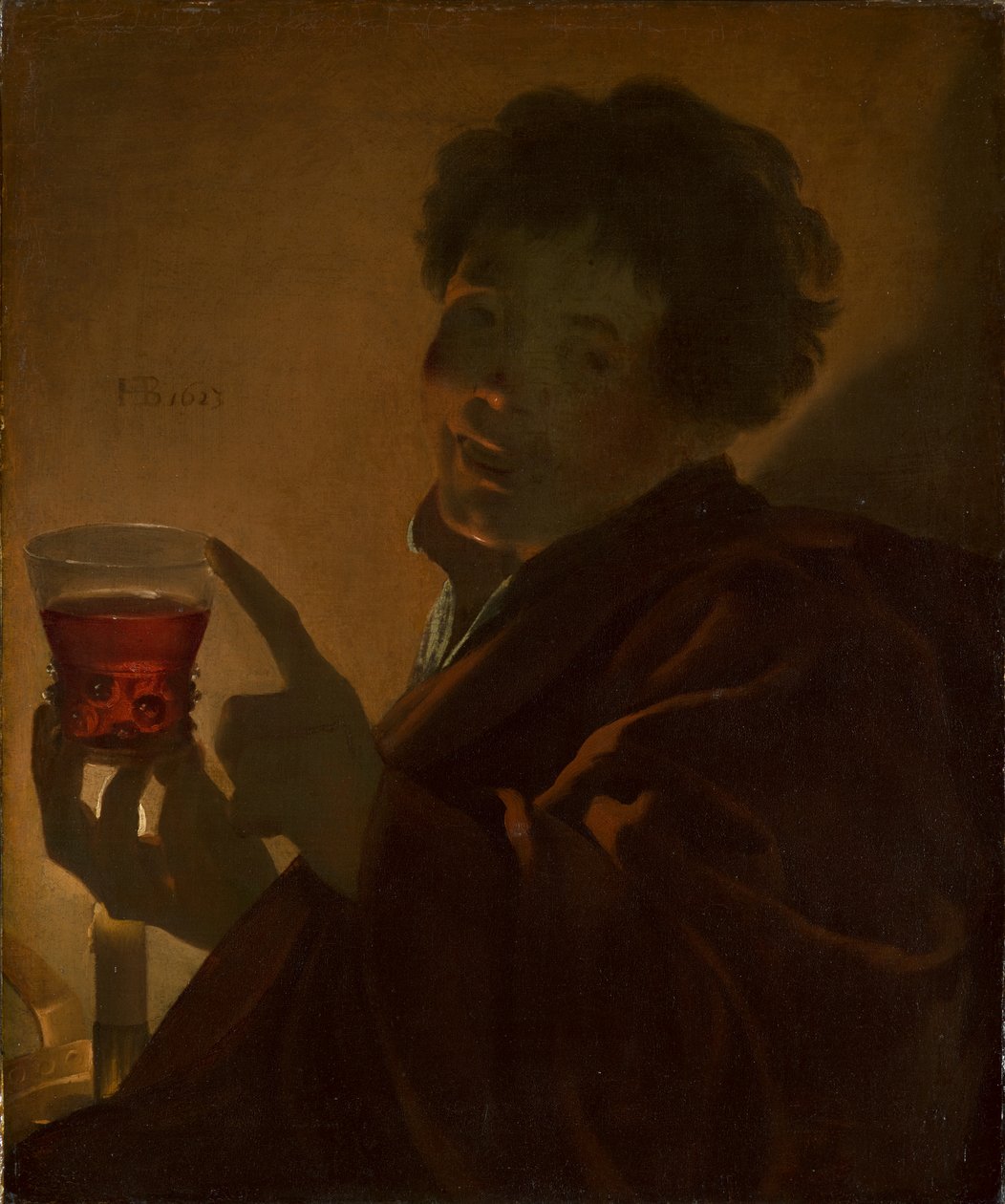Dreng med et vinglas af Hendrick ter Brugghen