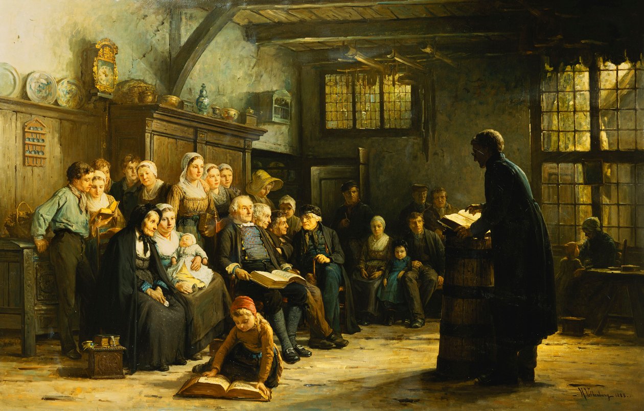 Søndag eftermiddag i baglandet, 1883 af Hendrick Valkenburg