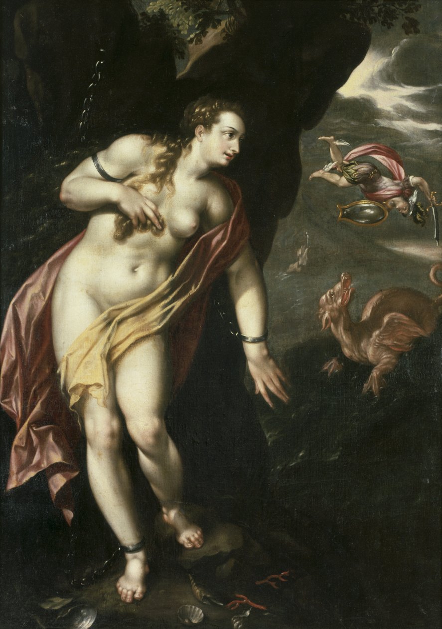 Perseus og Andromeda, ca. 1600 af Hendrick de Clerck
