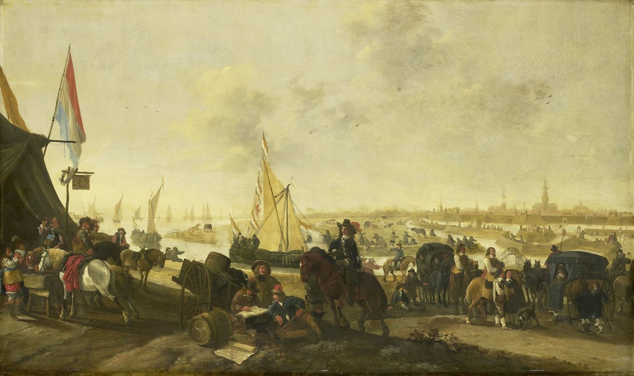 Belejringen og erobringen af byen Hulst fra spanierne, 5. november 1645 af Hendrick de Meijer