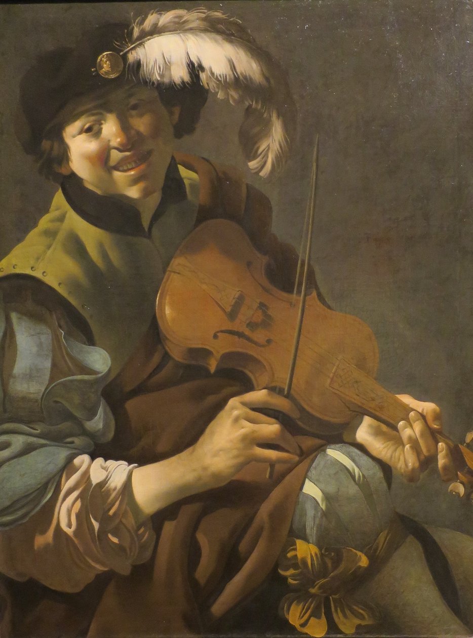 Hollandsk: Drengeviolinist En drengeviolinist af Hendrick ter Brugghen