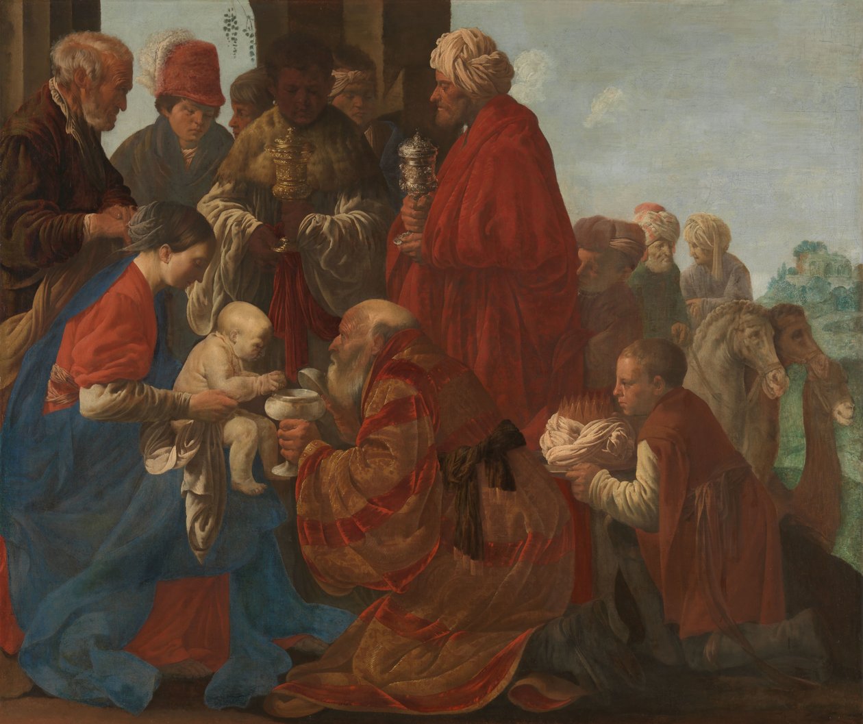 Kongernes tilbedelse Magiernes tilbedelse af Hendrick ter Brugghen