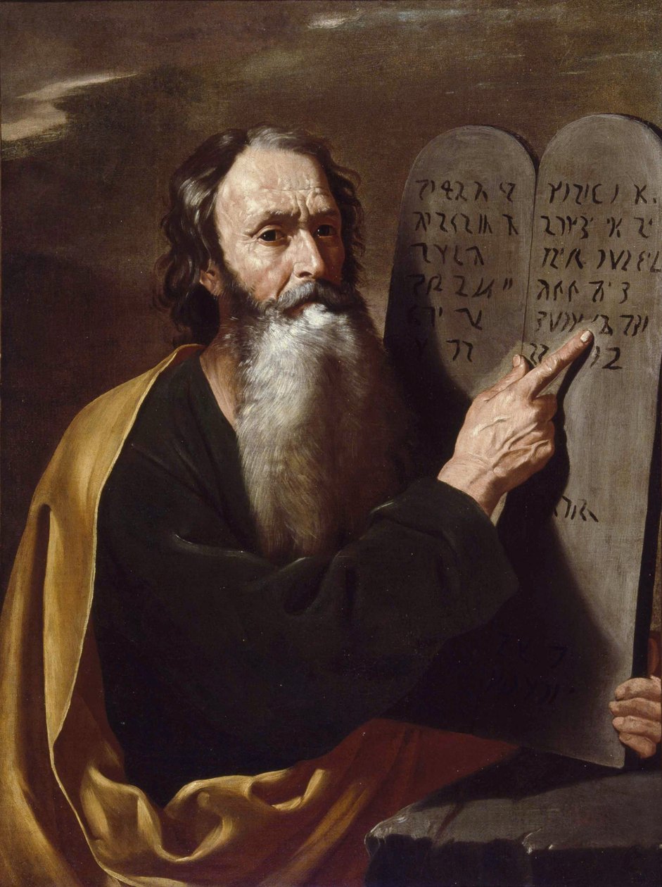 Moses par Somer (Someren), Hendrick van (1607-1656). Olie på lærred, størrelse: 94x73, ca 1638, privat samling af Hendrick van (attr.to) Somer