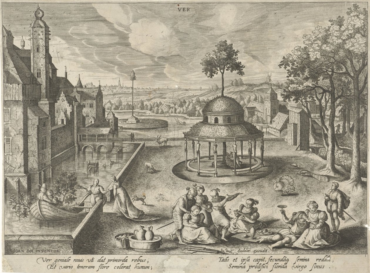 Forår Ver (titel på objekt) De fire årstider (serietitel) af Hendrick van Schoel