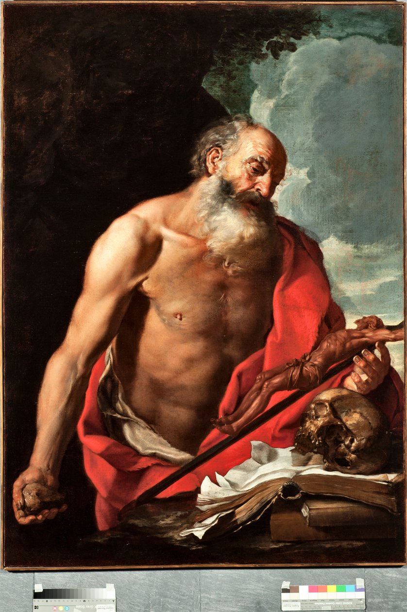 Repræsentation af Saint Hieronymus maleri af Hendrik van Somer (1615-1684) af Hendrick van Somer