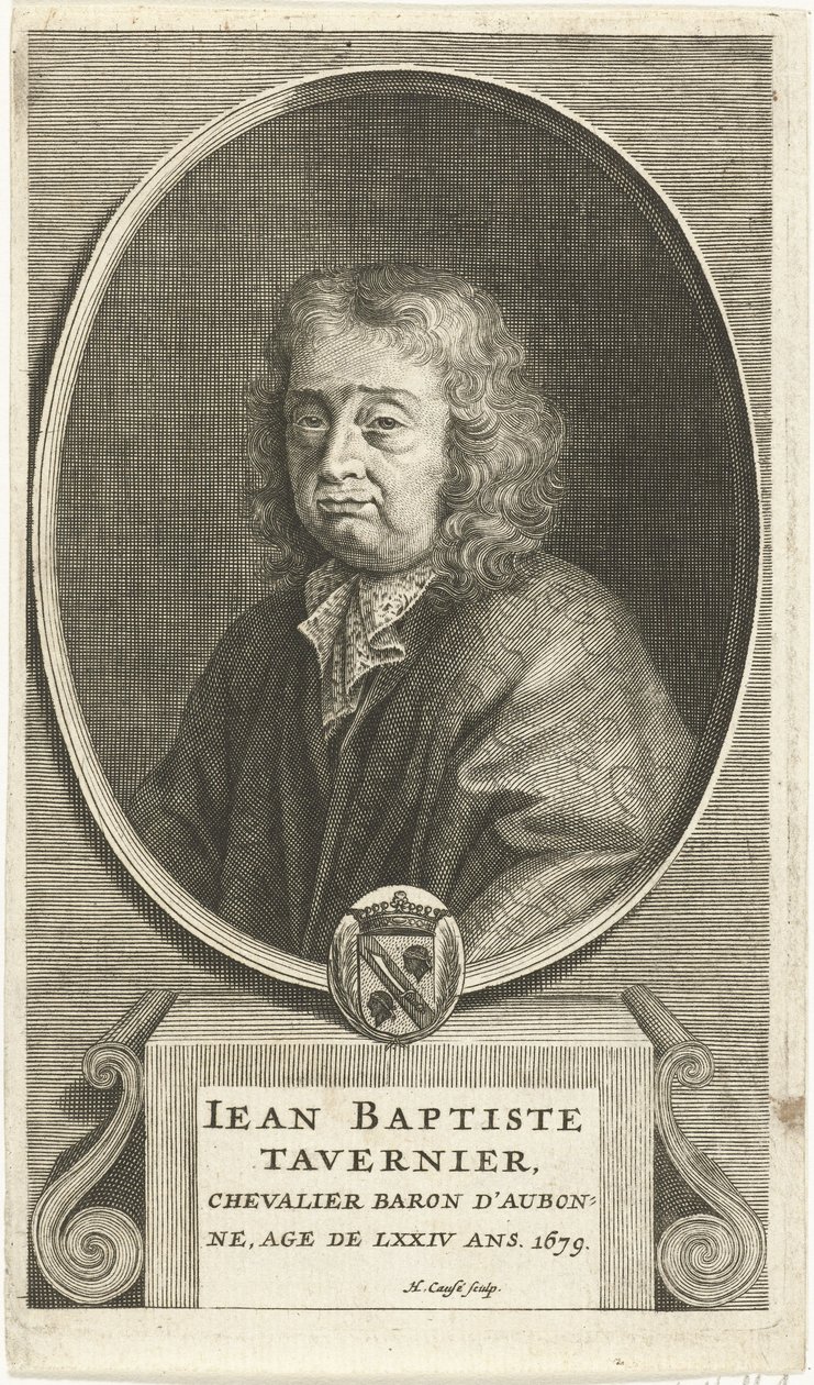 Portræt af Jean-Baptiste Tavernier af Hendrik Causé
