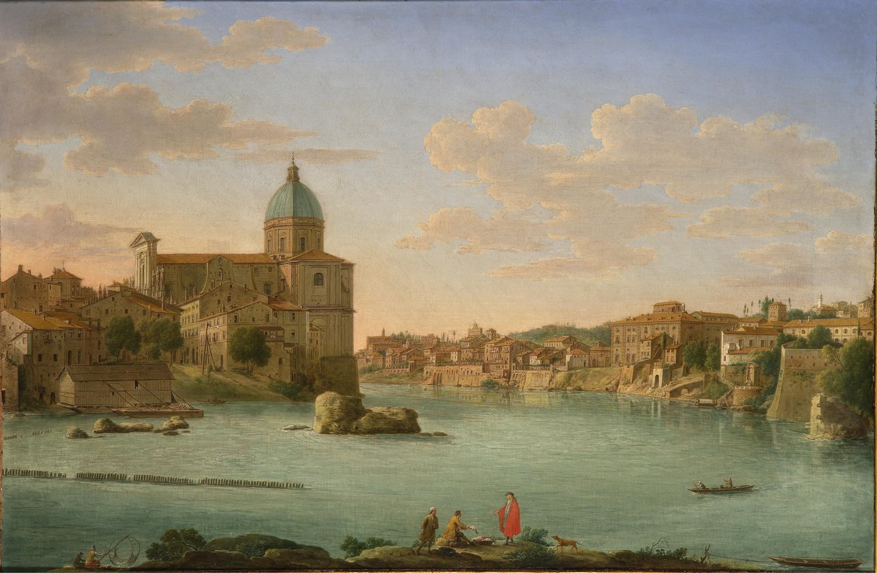 Rom, udsigt over San Giovanni dei Fiorentini af Hendrik Frans van Lint