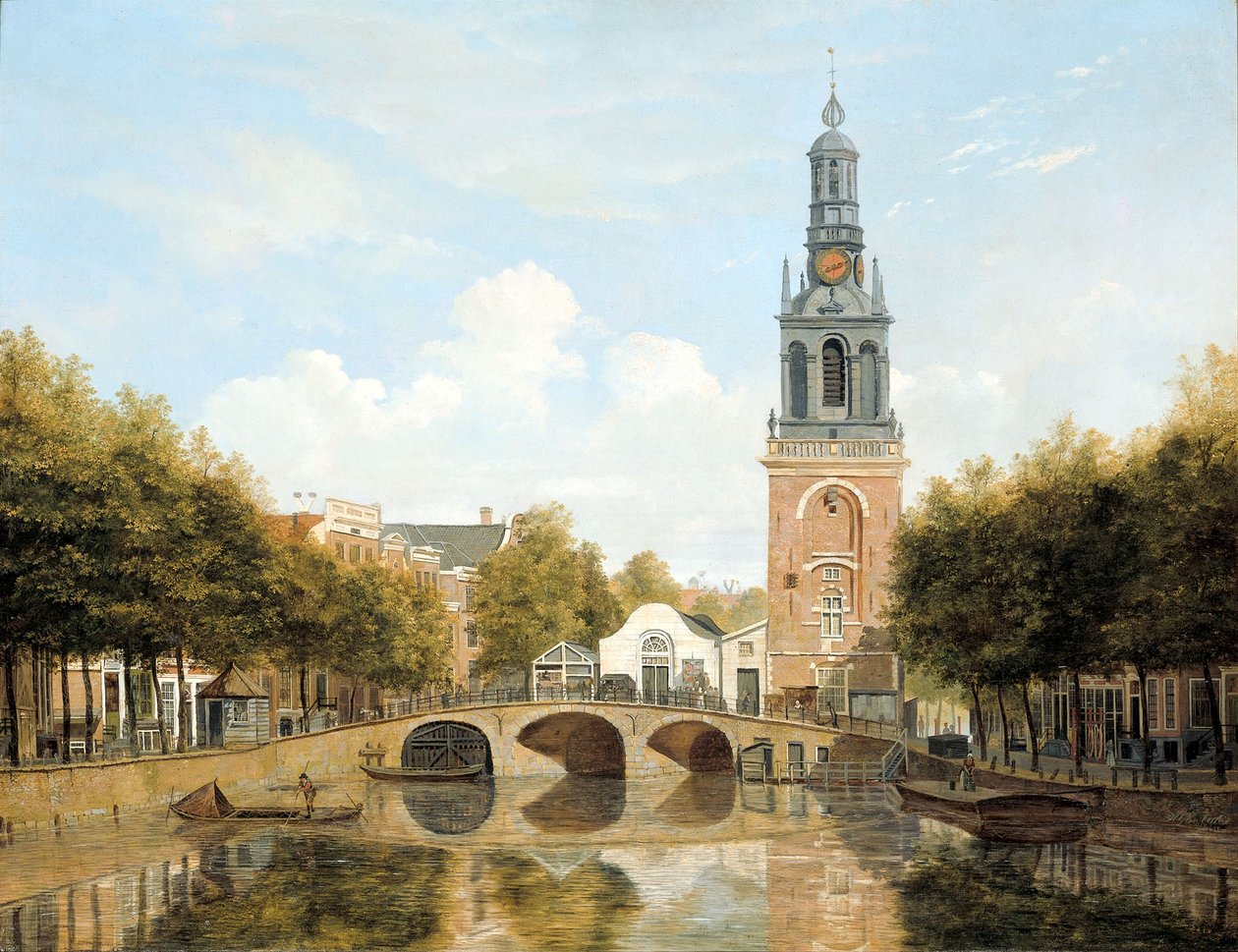 Torensluis og Jan Roodenpoortstoren i Amsterdam af Hendrik Gerrit ten Cate