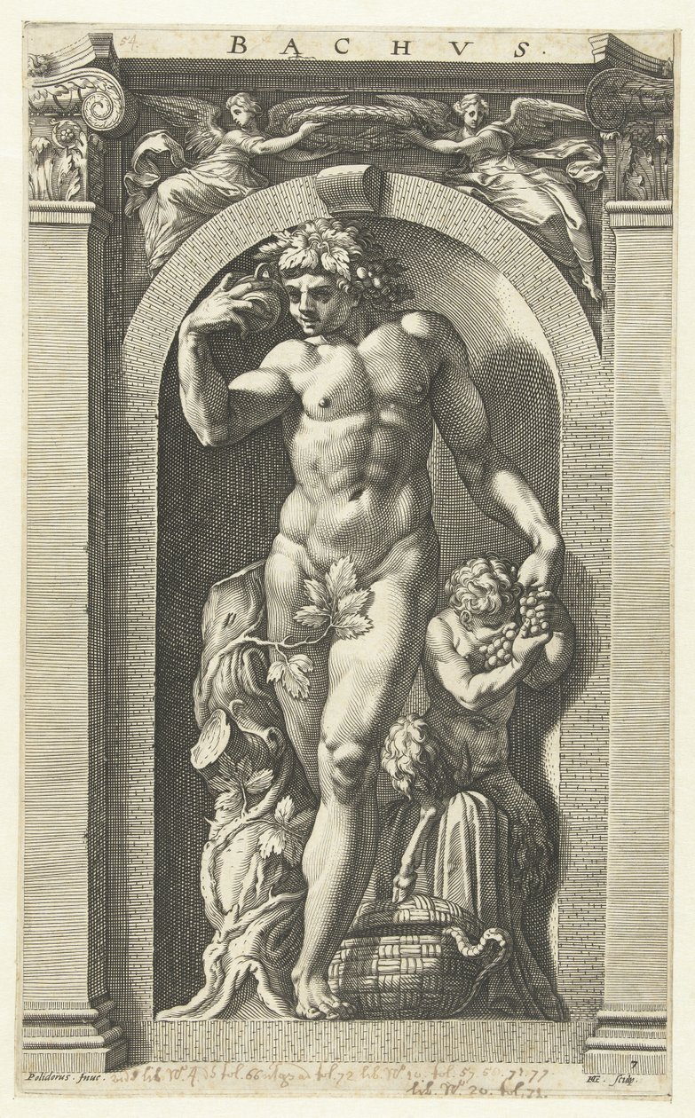 Bacchus, 1592 af Hendrik Goltzius