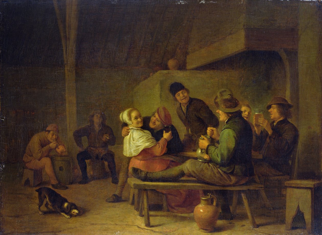 Carousing Farmers af Hendrik Martensz Sorgh
