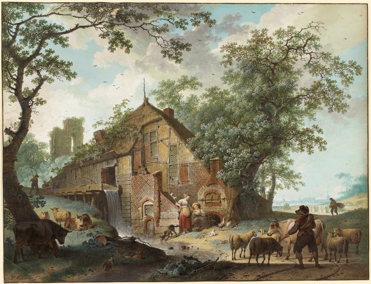 En sommerscene af Hendrick de Meyer