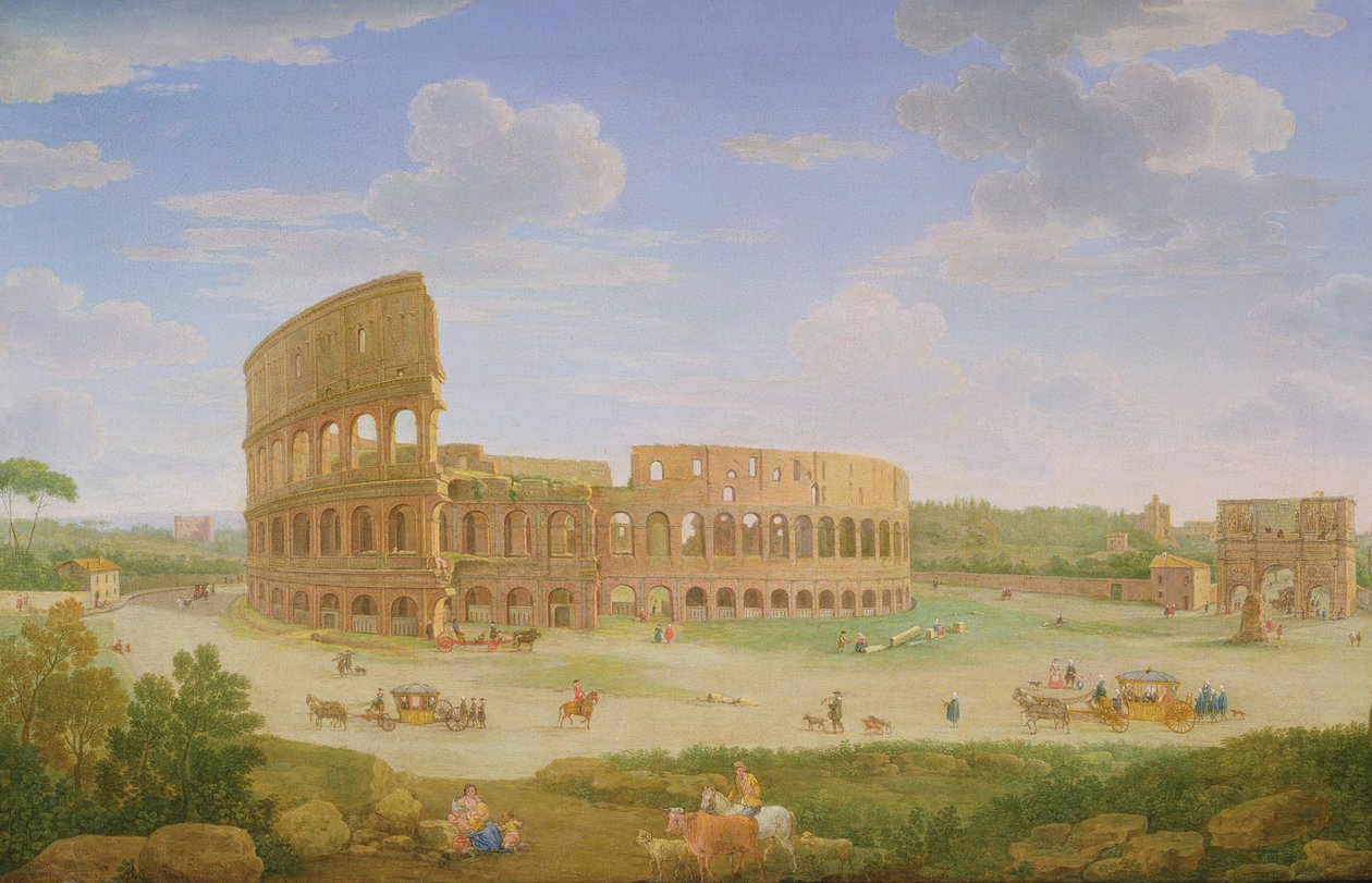 Udsigt over Rom, 1750