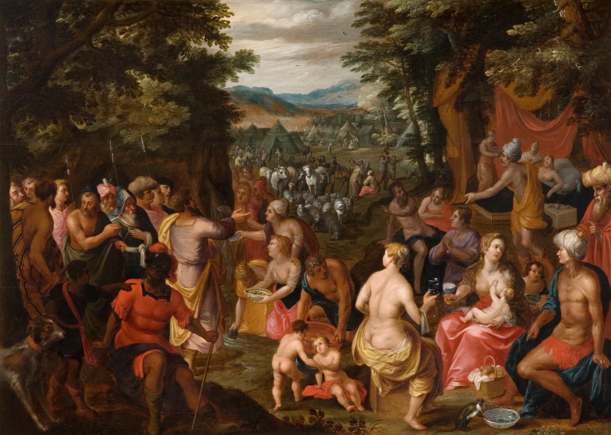 Moses slår klippen af Hendrik van the Elder Balen