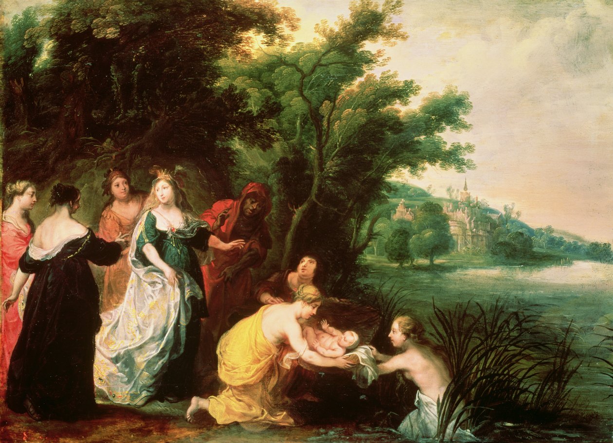 Faraos datter opdager Moses af Hendrik van the Elder Balen