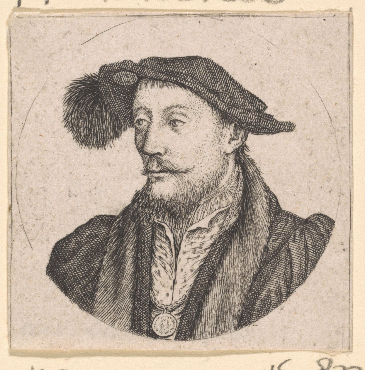 Portræt af René af Châlon, prins af Oranien af Hendrik Bary