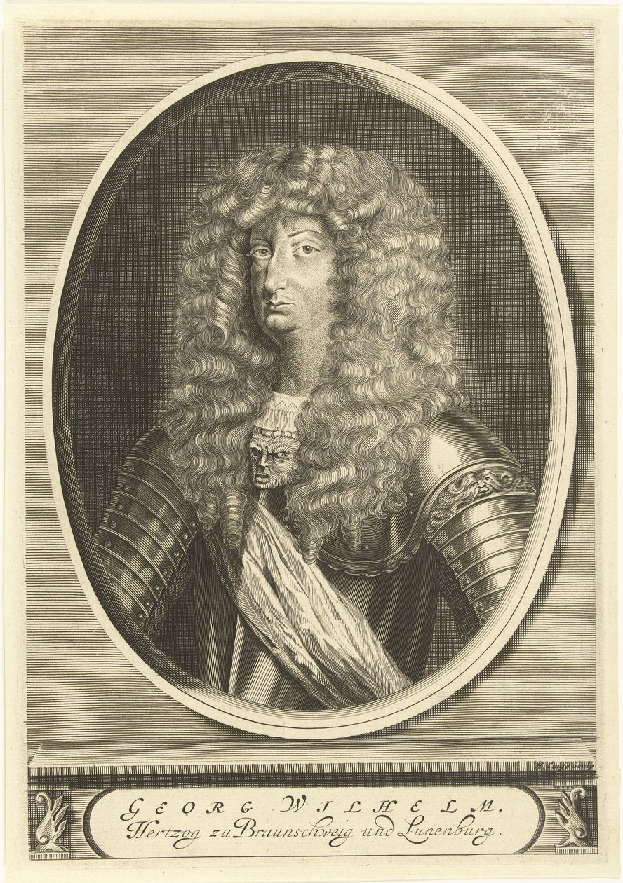 Portræt af George William, hertug af Braunschweig-Lüneburg af Hendrik Causé