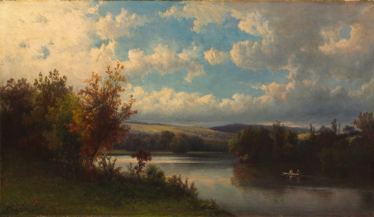 Landskab nær Granby, Connecticut, ca. 1870 (olie på lærred) af Hendrik Dirk Kruseman van Elten